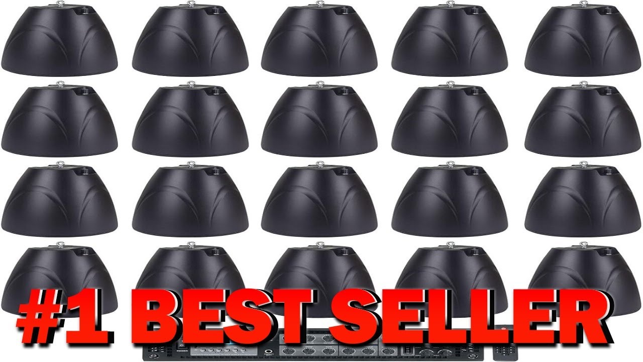 Rockville Bundle: (1) RCS650 6 650 Watt 6 Zone 70v Commercial Restaurant - B09M48HRGP