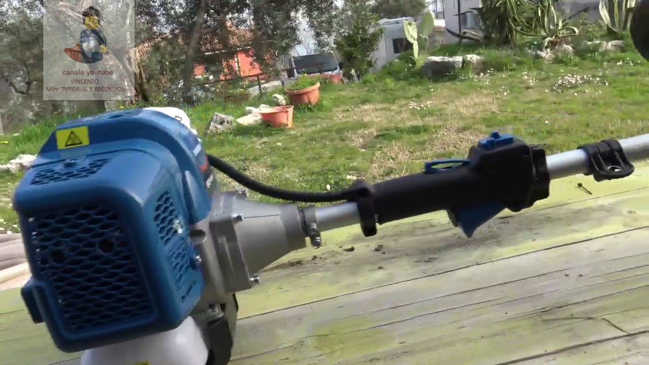 Prova e recensione decespugliatore a scoppio hyundai 52cc  mod.35220M
