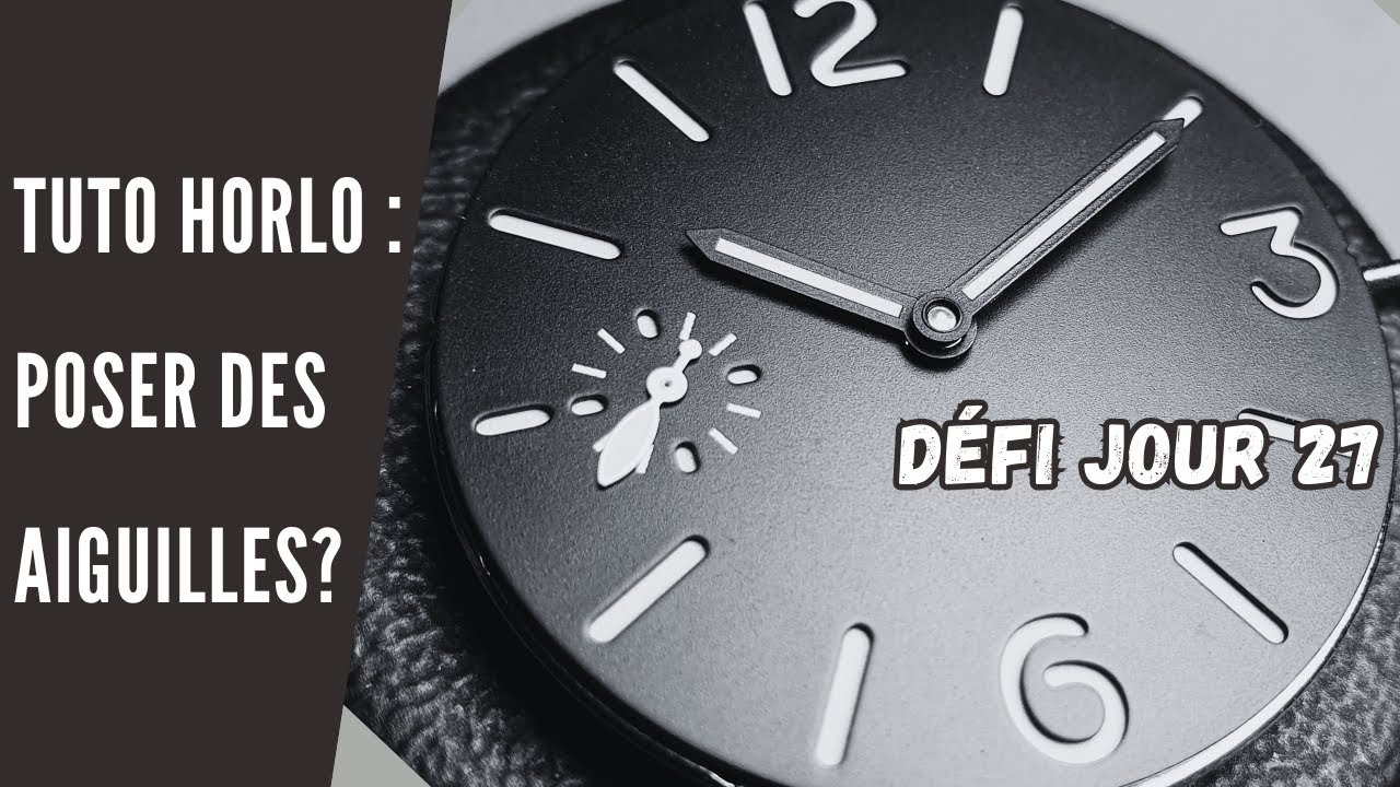 Comment mettre les aiguilles d'une montre ?
