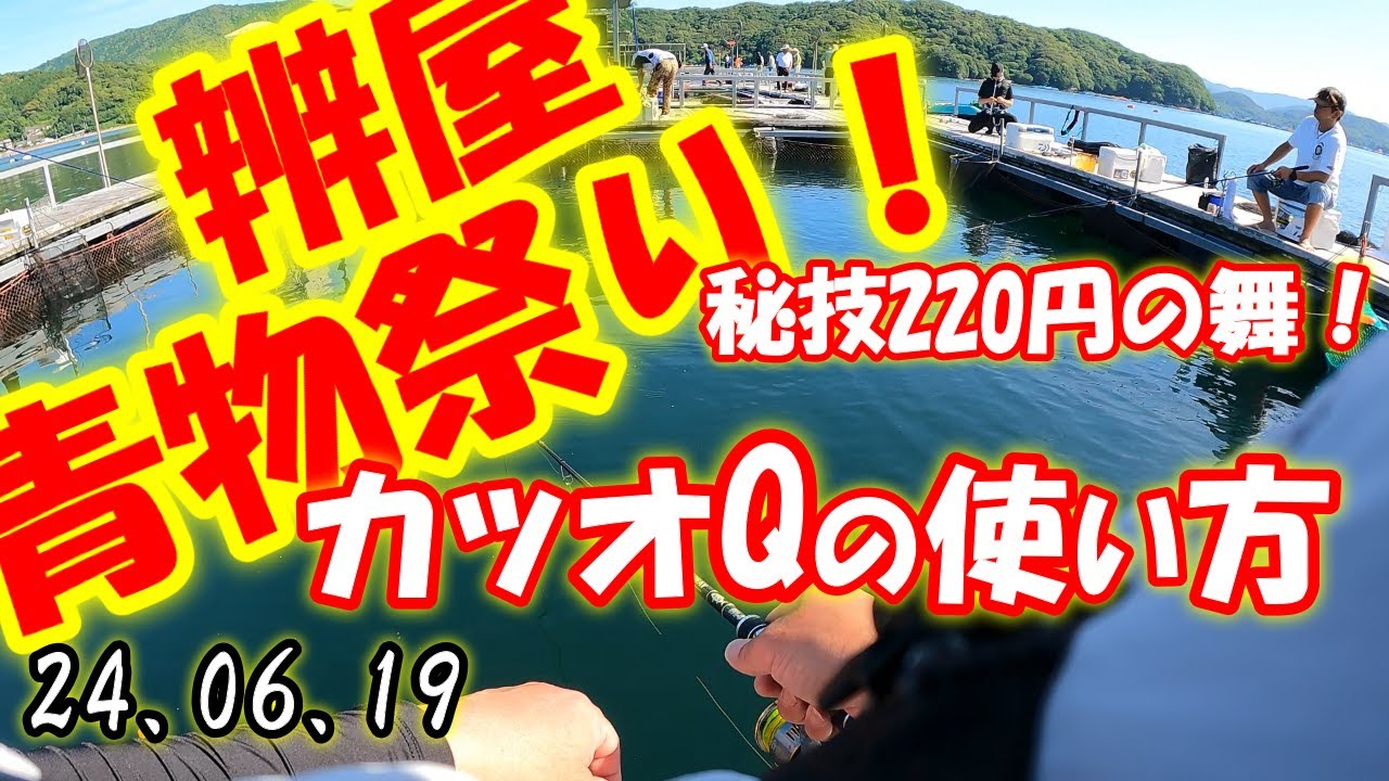 【海上釣堀】辨屋　青物祭り！220円の餌で釣れる！釣れる！大満足！