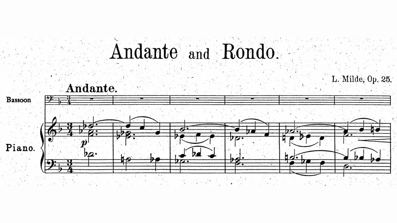 Ludwig Milde: Andante and Rondo, Op. 25 (1894)