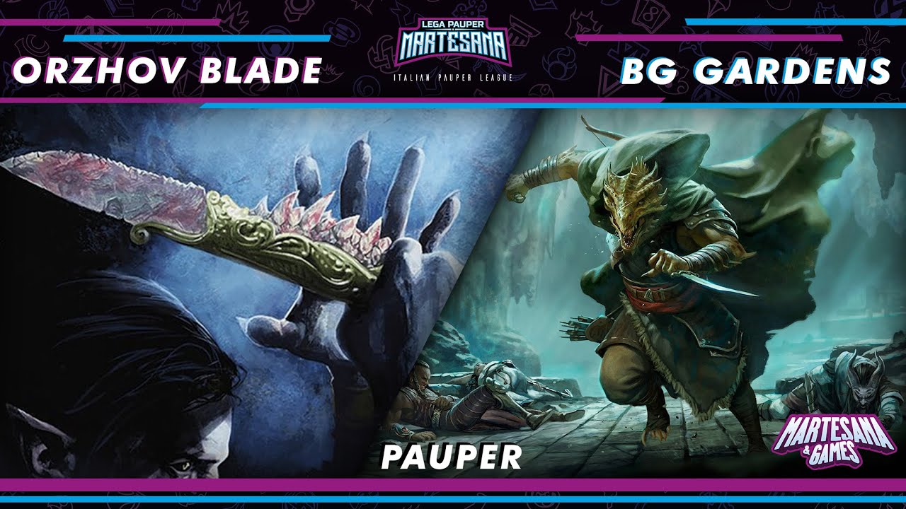 MTG PAUPER - Orzhov Blade vs BG Gardens - LPMartesana