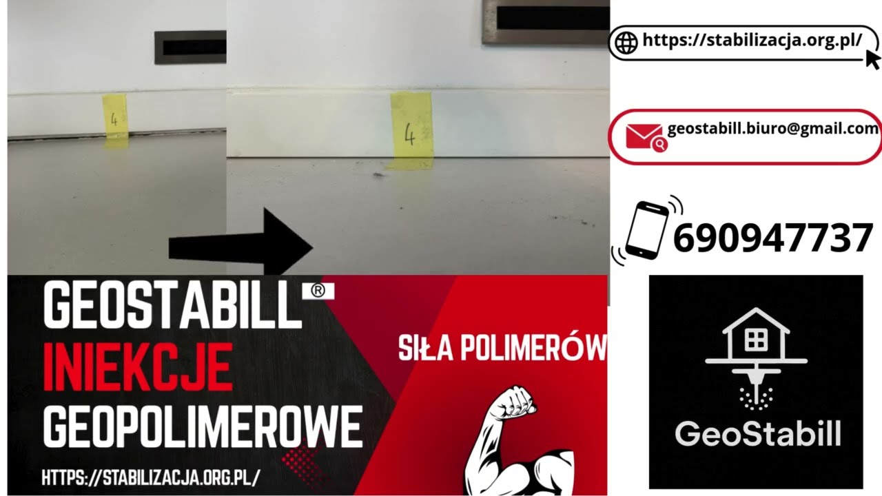 🔧 Podnoszenie zapadniętej posadzki – innowacyjne rozwiązania GeoStabill 🔧