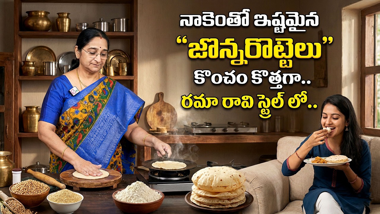 How to Make Perfect Jowar Rotis | Traditional Jonna Rotte | Soft & Healthy | Ramaa Raavi