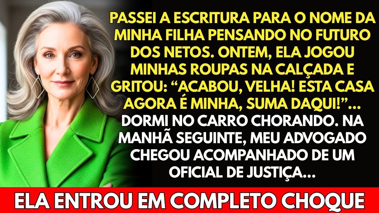 Minha filha gritou: 