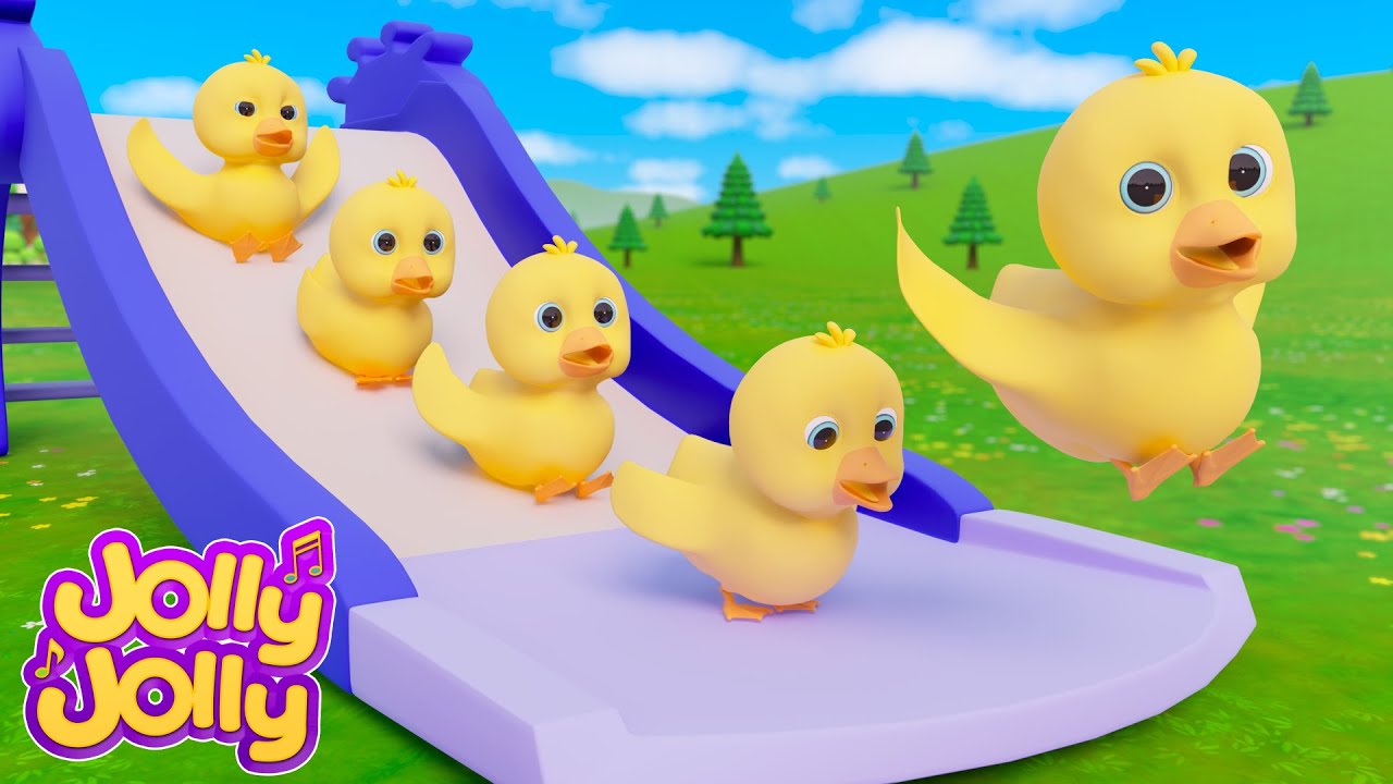 Five Little Ducks + More | Line Up To Play Games | Jolly Jolly - Learn and Play - Nursery Rhymes