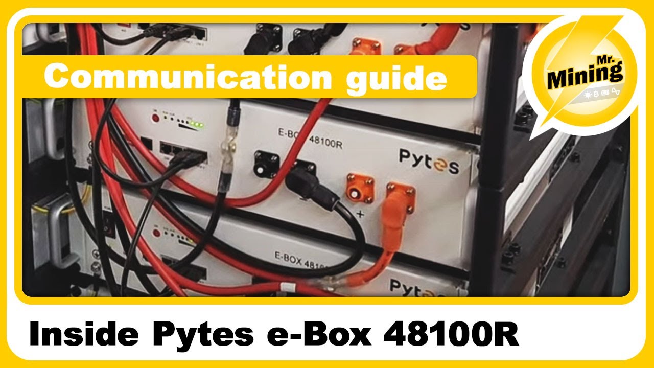 Inside Pytes e-Box 48100R & communication guide mit Deye hybrid Inverter