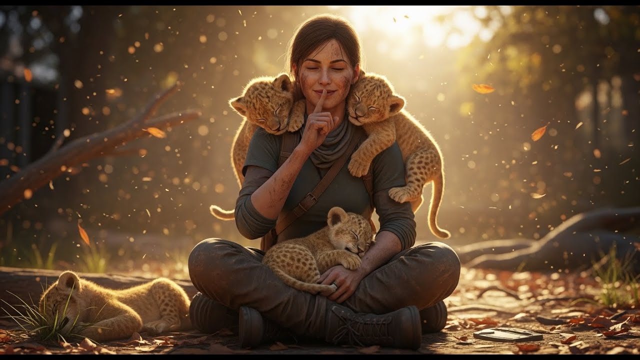Scouts Reported “No Survivors”—Until They Saw the Human Sitting Peacefully, a Cub Sleeping on Each..