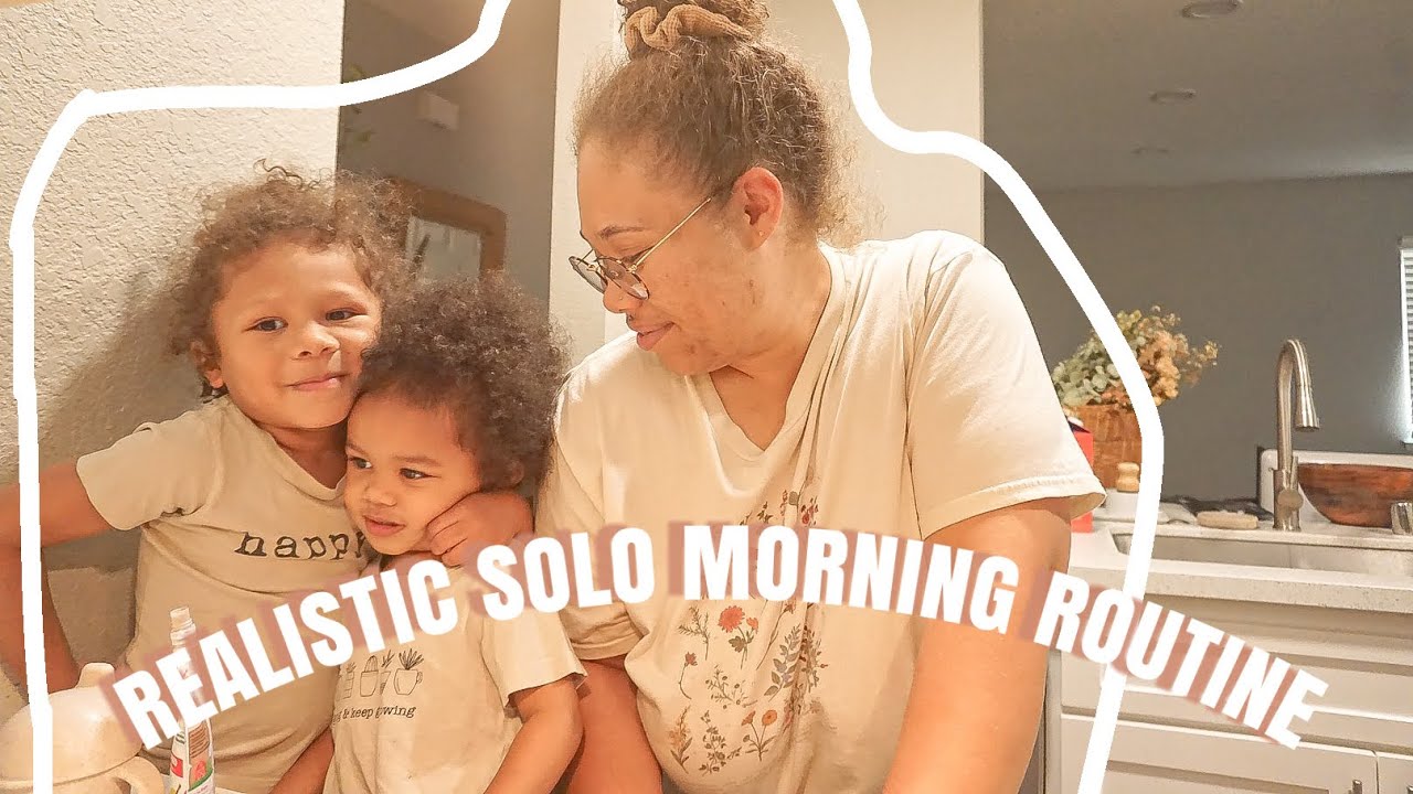 REALISTIC SOLO MOM MORNING ROUTINE WITH TWO TODDLERS  +  MAKING SOURDOUGH BREAD