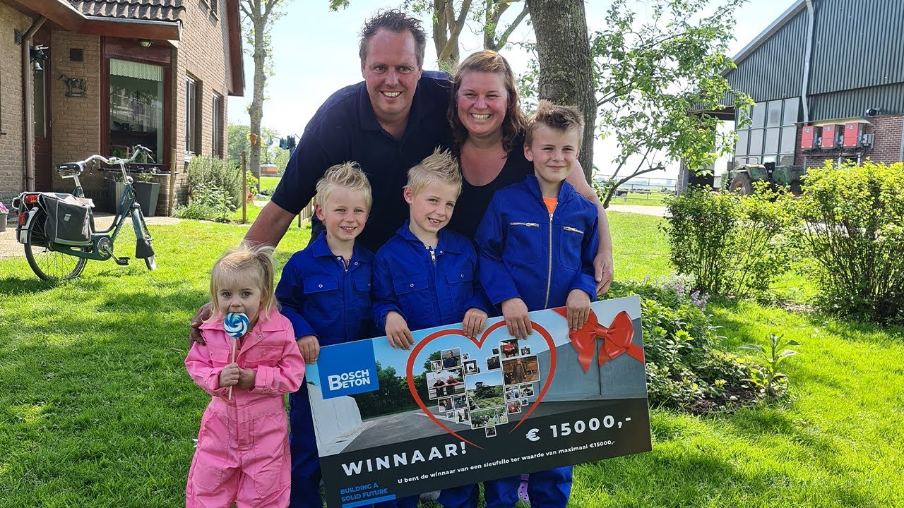 Winnaars Bosch Beton sleufsilo-winactie 2022 Nederland | © Bosch Beton
