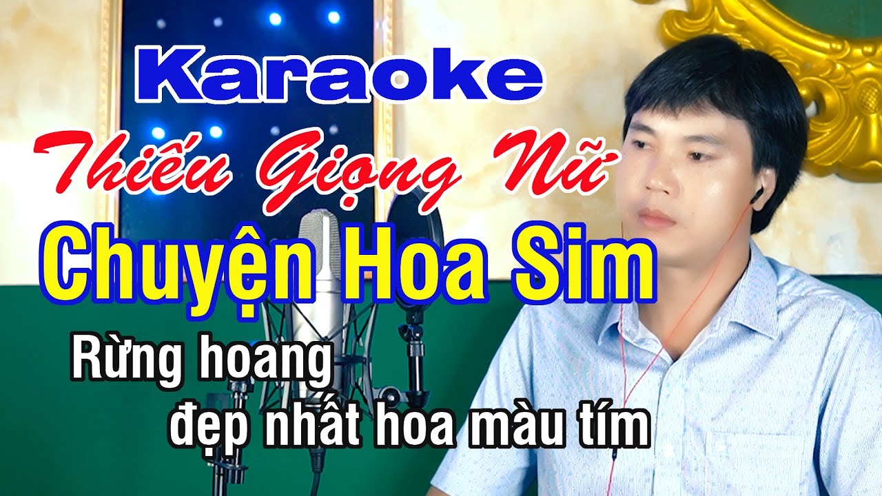 Chuyện Hoa Sim ✔ Karaoke Thiếu Giọng Nữ ► Song Ca Với Trung Dũng ❖ Thiết Bolero