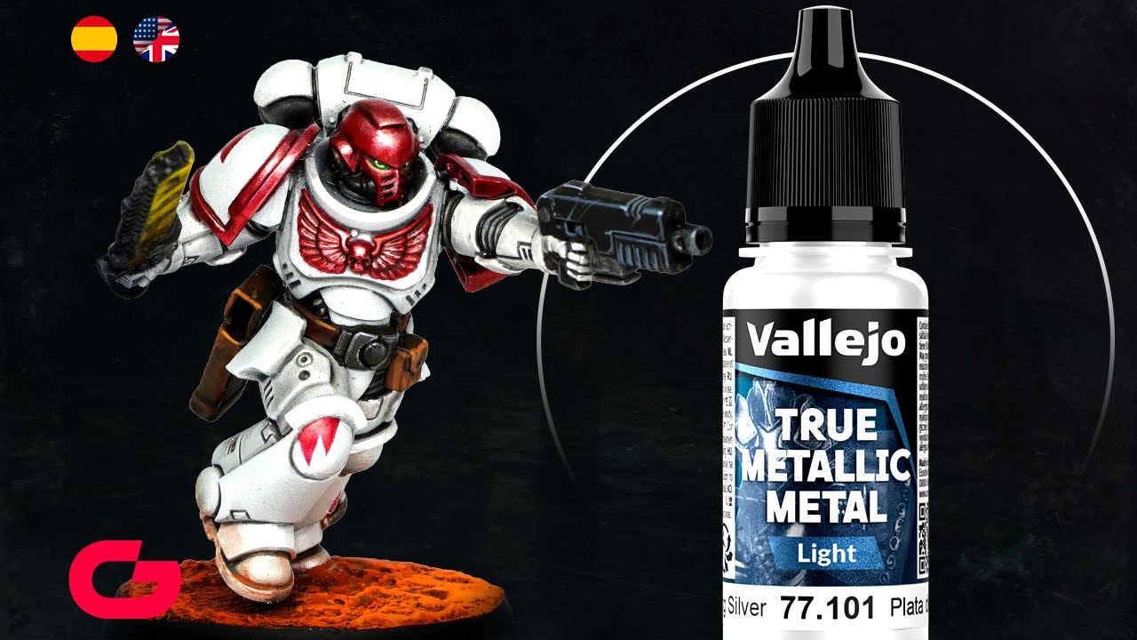 How to paint a White Scars using True Metallic Metal ✅