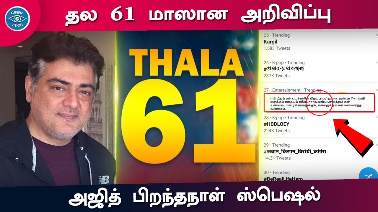 Thala 61 Official Announcement &ndash; Ajith 50 Birthday Special | Valimai Team Reunion | H Vinoth