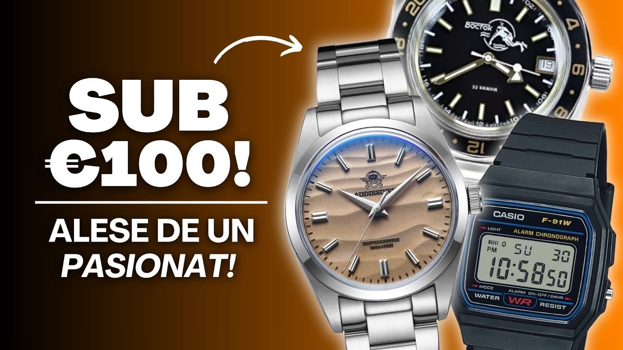 Nu credeam că mai există ceasuri SUB 100€ așa BUNE în 2026! | Seiko, Casio, Vostok…