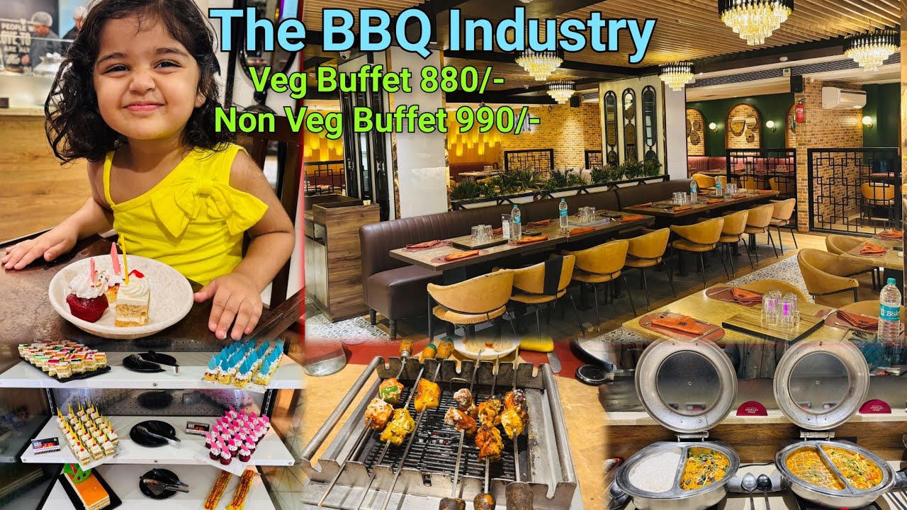 The BBQ Industry - Jail Road,Hari Nagar,Delhi || Live BBQ, Buffet & More || Delhi’s Best Buffet
