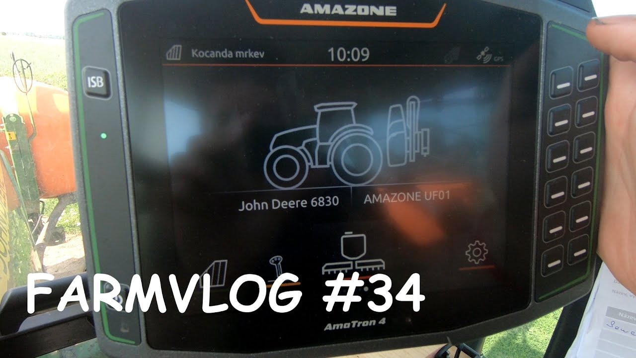 FARMVLOG #34 - Obrazovka AmaTron 4 a JD 6830 I Jen takové povídání I Amazone Uf.