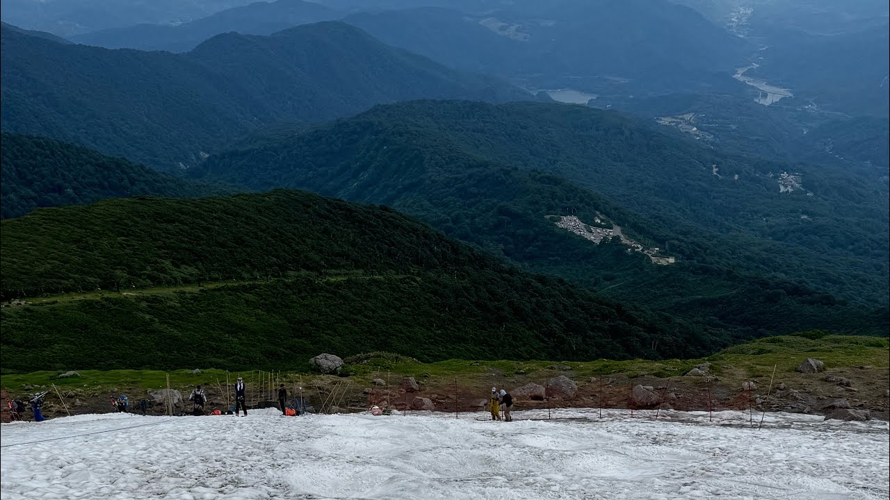 月山スキー場Ｔバー2025年7月26日#月山スキー場 #skiing #コブ #蔵王軍団 #スキー