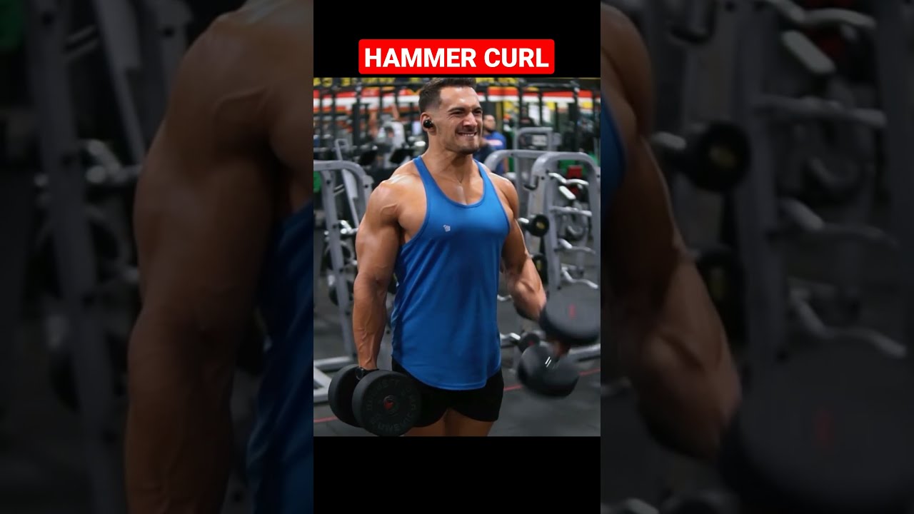 Hammer Curls by Brian DeCosta | Biceps Exercises | Bicep Workout | Bicep Day #shorts