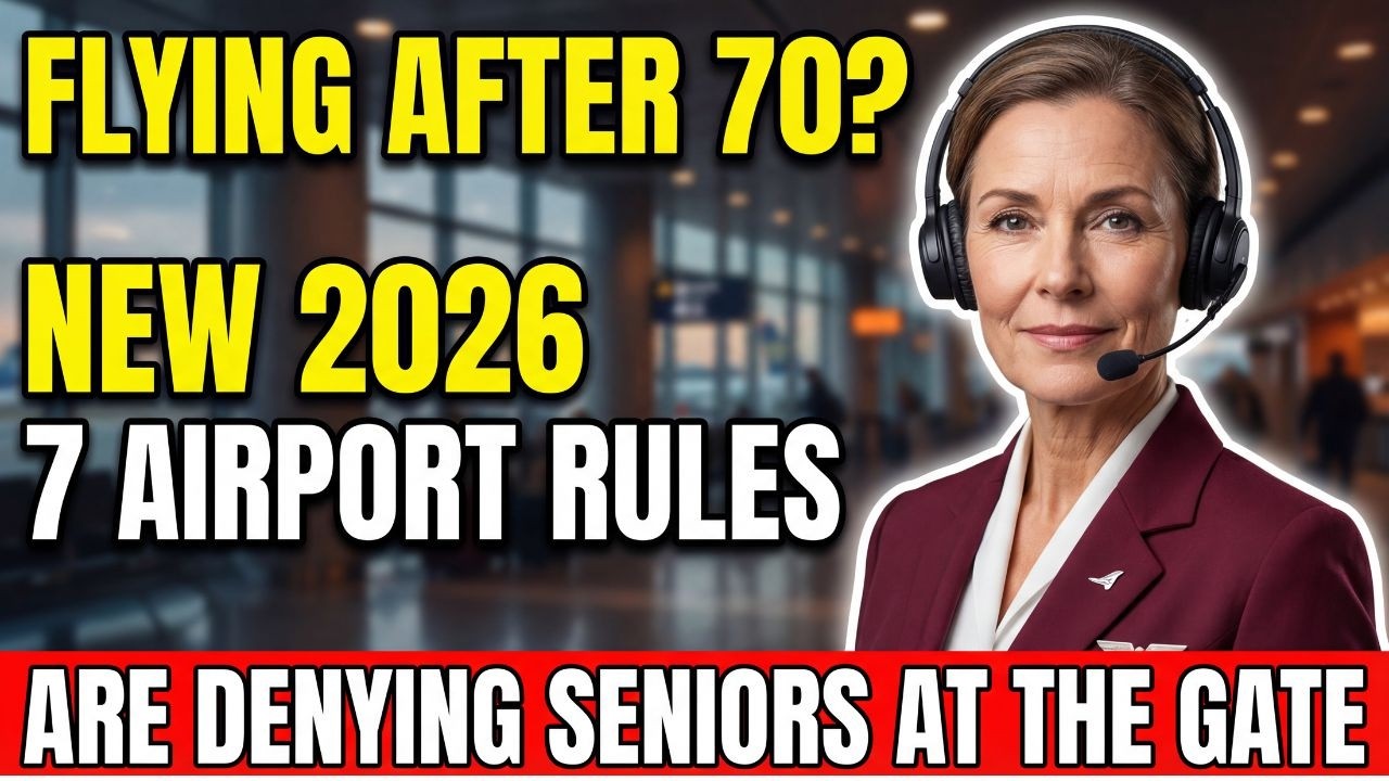 Flying After 70 😱 New 2026 Airport Rules Are Stopping Seniors at the Gate