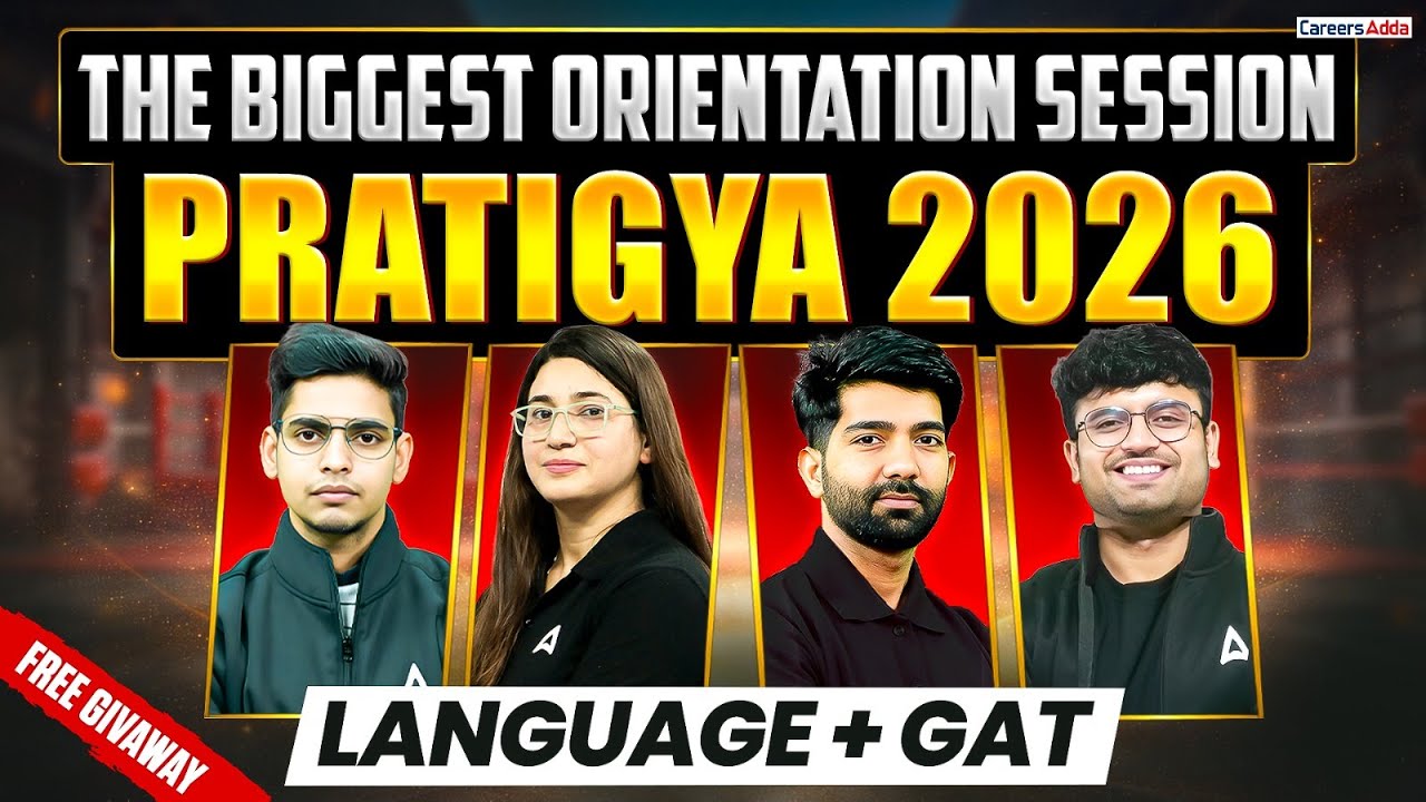 Most POWERFUL Crash Course for CUET GAT and Language 2026 : PRATIGYA | 🔴LIVE Orientation