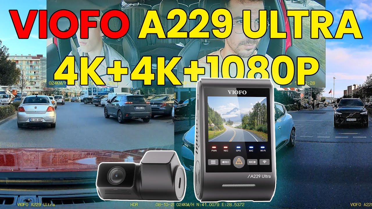 Viofo A229 Ultra İnceleme: Kutu A&ccedil;ılımı, Montaj, Uygulama ve S&uuml;r&uuml;ş Testi! | 4K+4K Sony Starvis 2