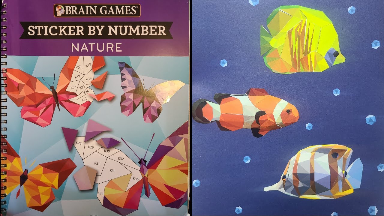 Brain Games - Sticker By Numbers Book