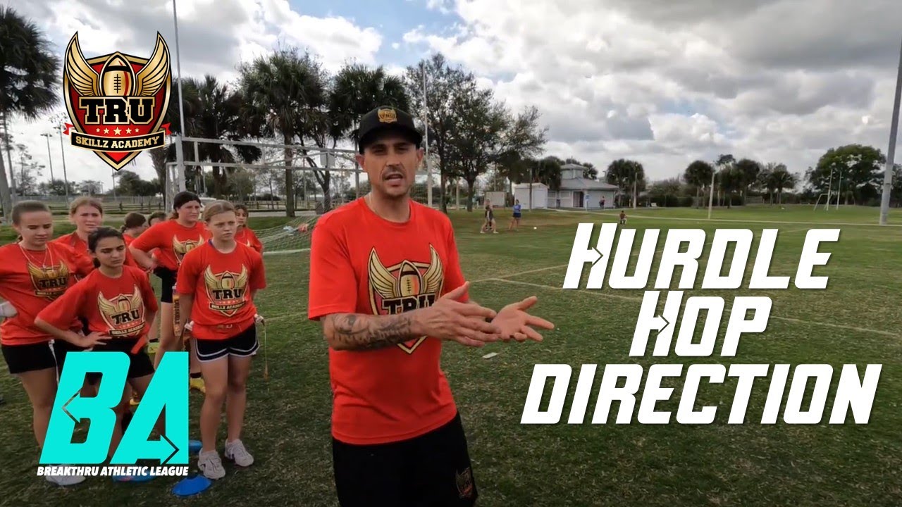 Flag Drillz w/ TRU Skillz - Hurdle Hop Direction
