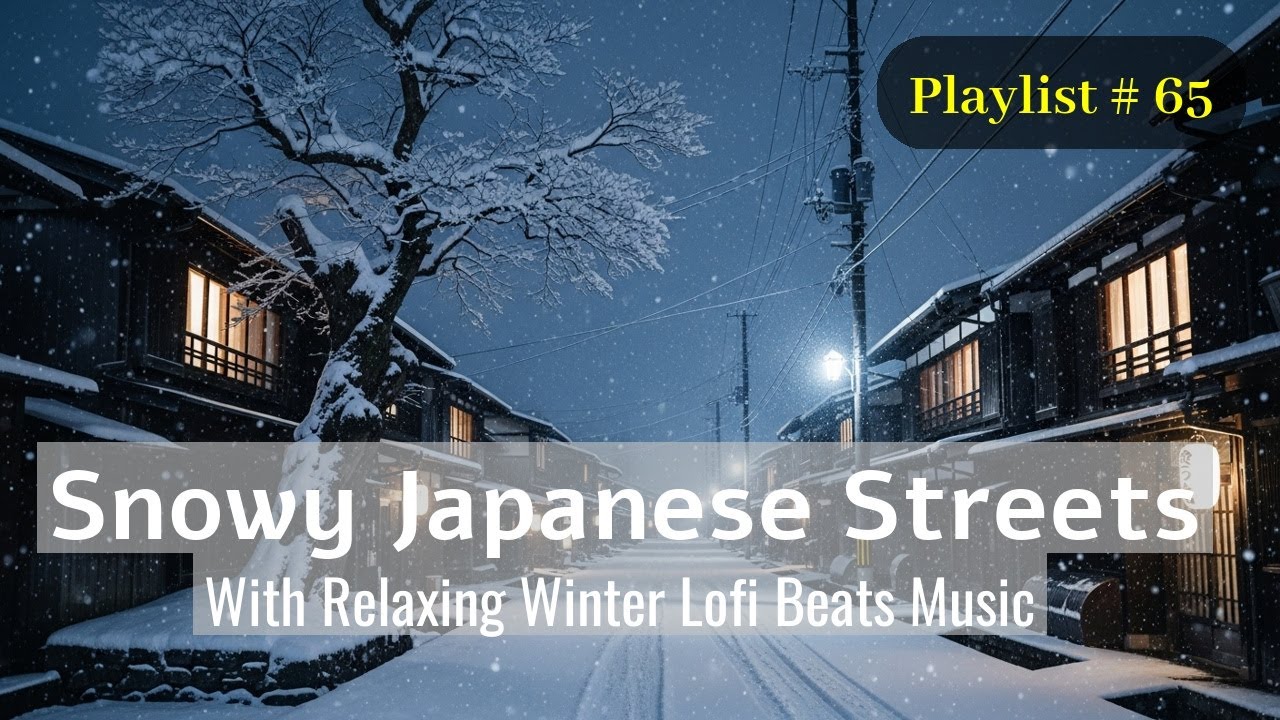 [Track 65] Snowy Japanese Path 🌙 Lofi Mix for Deep Focus, Relaxation & Night Thinking