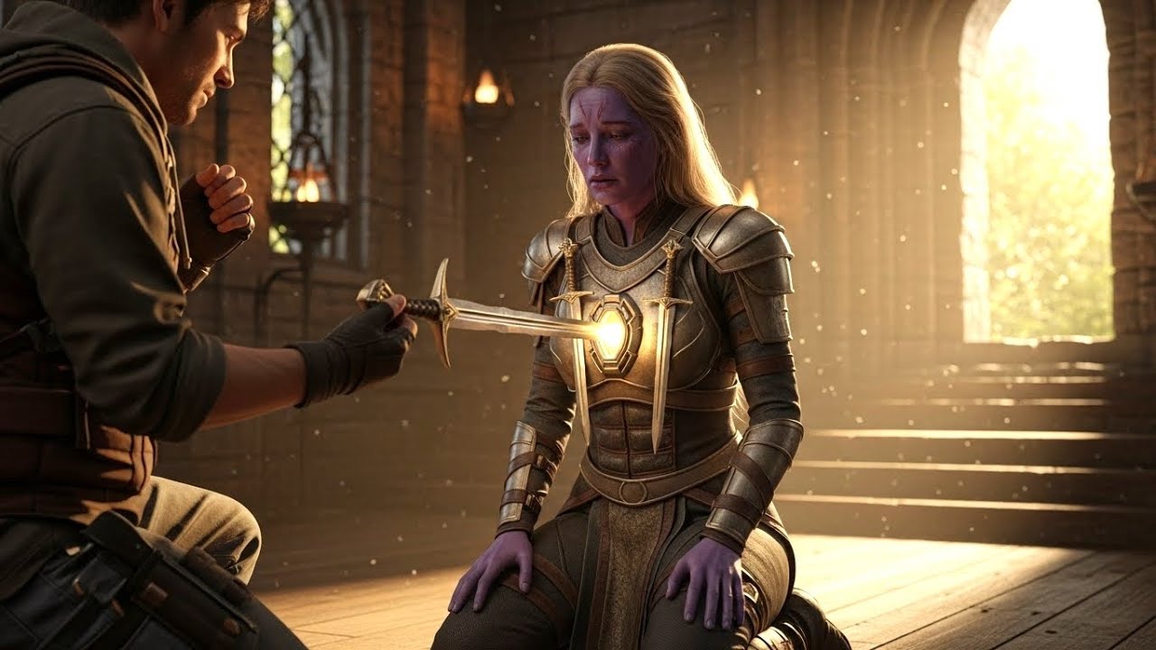 Three Swords Were Buried in Her Chest for Centuries—Until a Human Pulled One Free | Sci Fi Story