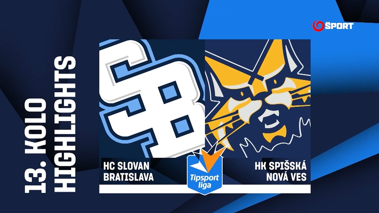 13. kolo: HC Slovan Bratislava - HK Spišská Nová Ves 6:4 (3:1, 1:2, 2:1)