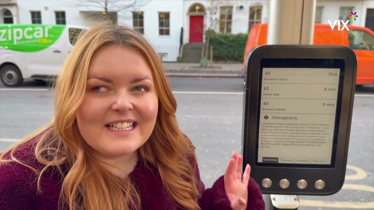 Lucy Edwards Tests Vix Technology Displays: Accessibility in Public Transport