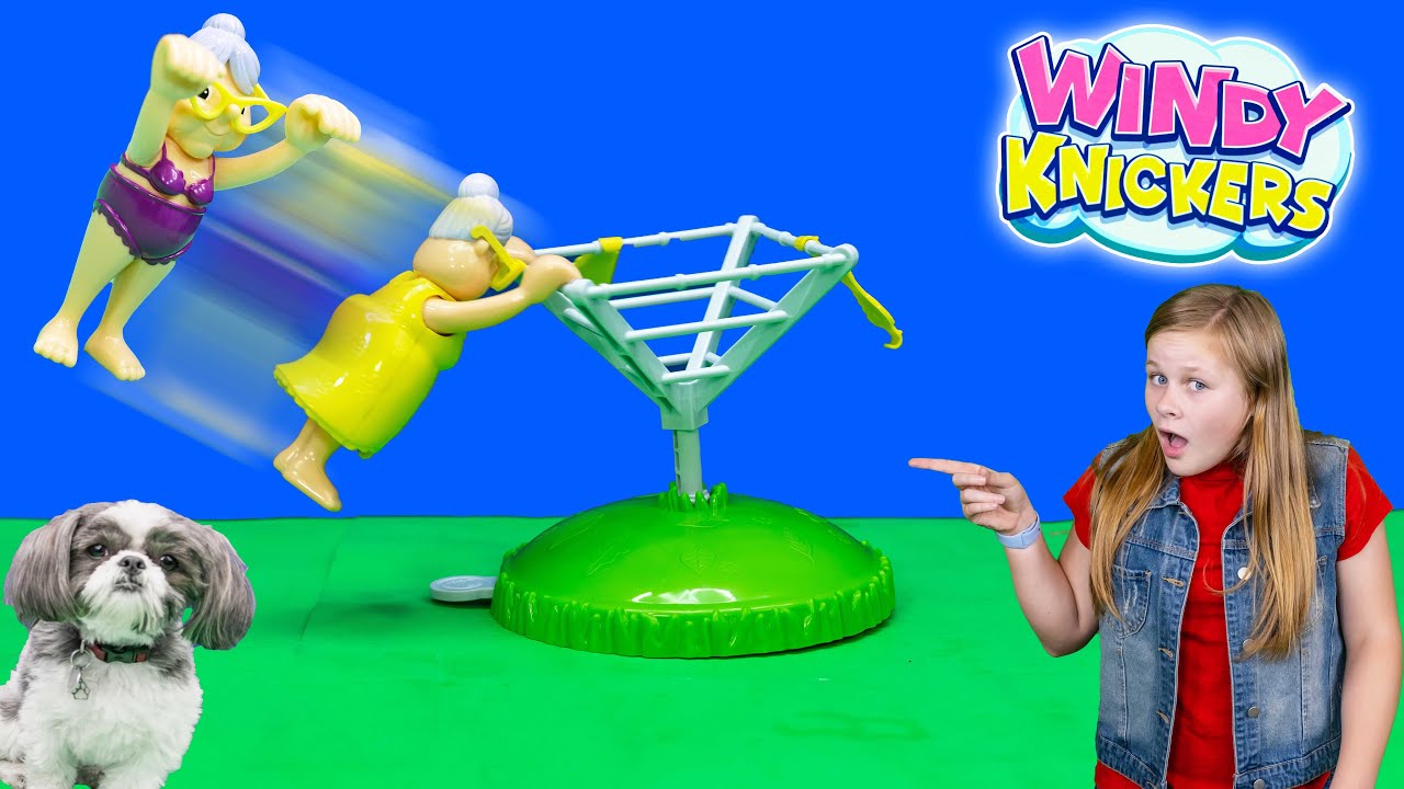 Assistant Play Windy Knicker Game with Wiggles and Waggles