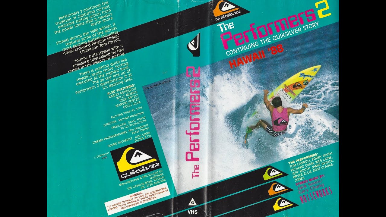Quiksilver – The Performers 2 – Continuing the Quiksilver Story Hawaii ’88 (VHS) 1988