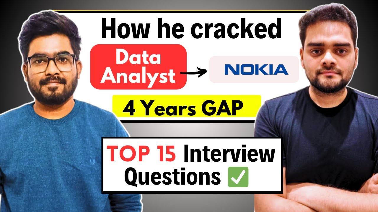 How as a FRESHER he cracked Power BI job at Nokia | 4 Years GAP😲