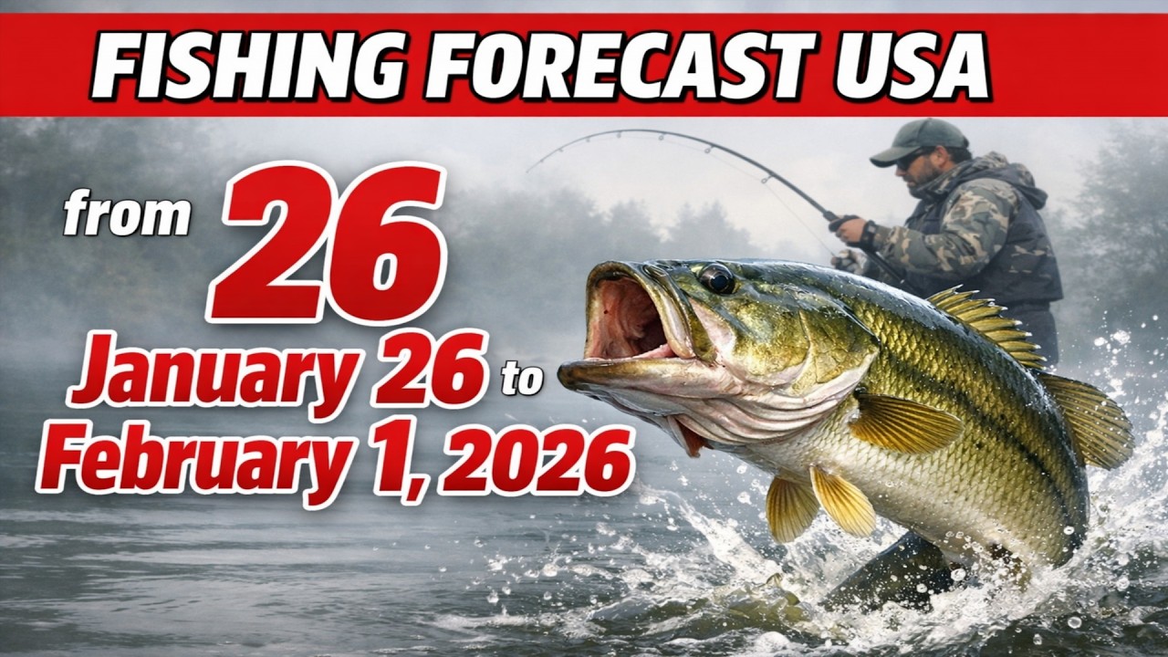 FISHING FORECAST for the USA from January 26 to February 1, 2026: Drop Everything and Go Fishing!