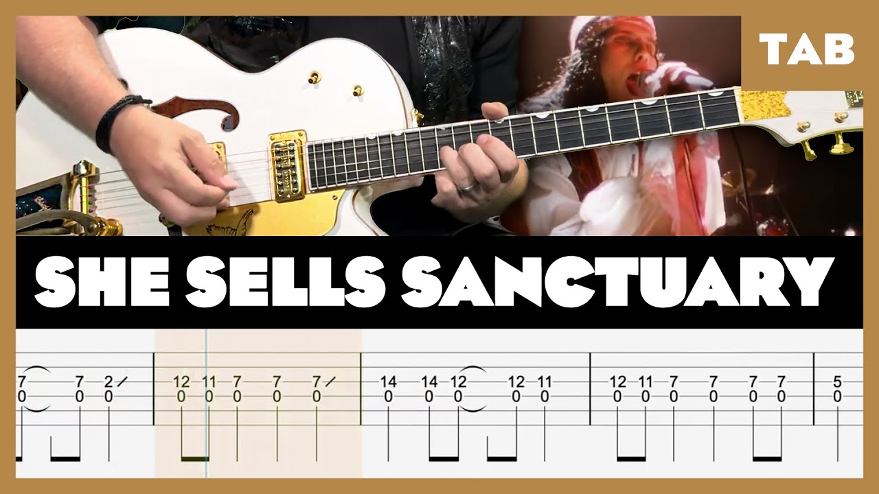 The Cult - She Sells Sanctuary - Guitar Tab | Lesson | Cover | Tutorial