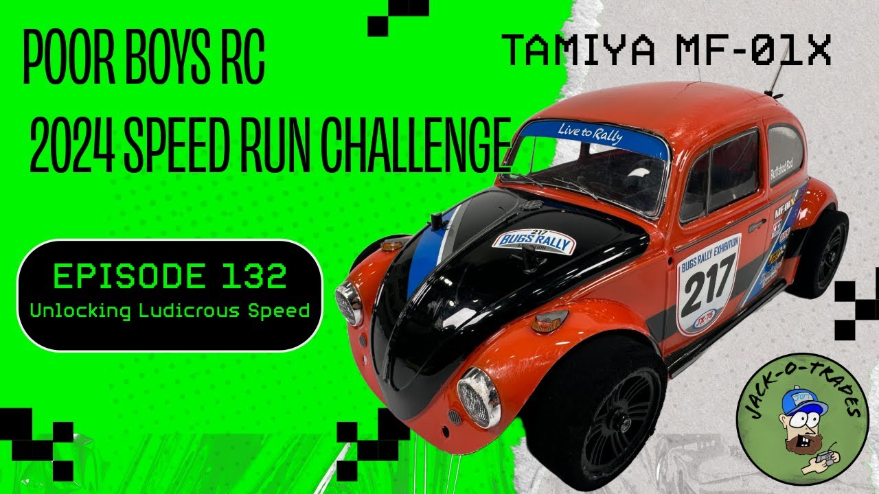 Poor Boys RC Tamiya MF-01X Speedrun - Unlocking Ludicrous Speed