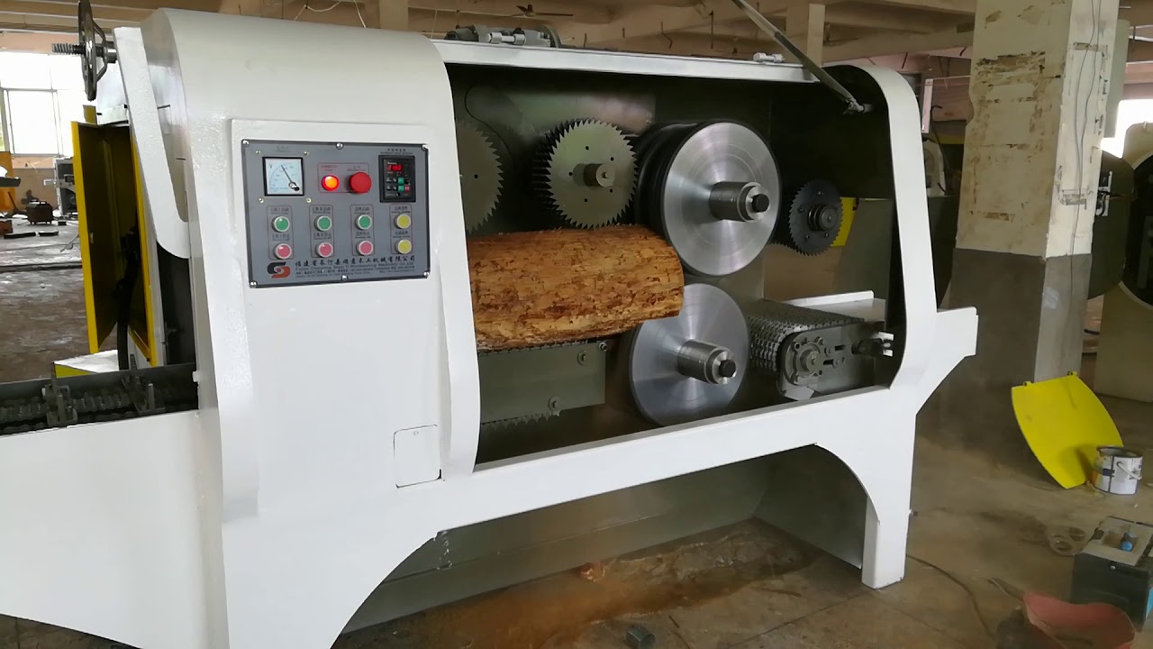 Log multi rip saw, multi blade saw, sawmill woodsaw,  gang rip saw