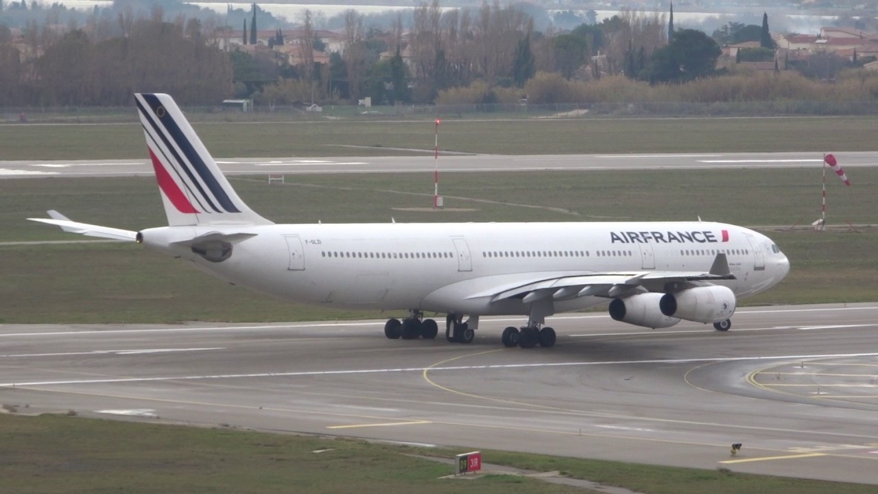 Air France A340-300 @LFML Marseille Provence