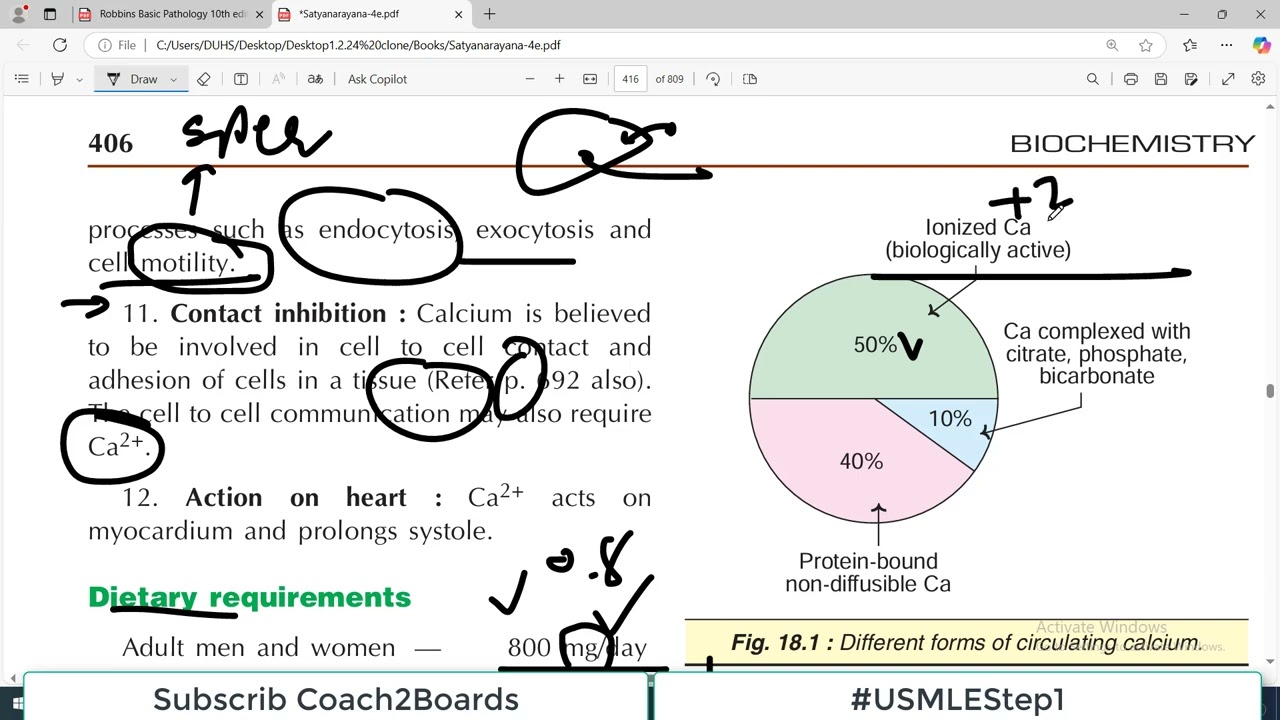 Chp10 Biochemistry Satya | CALCIUM Metabolism | Minerals | Biochemistry | Dr Asif Lectures