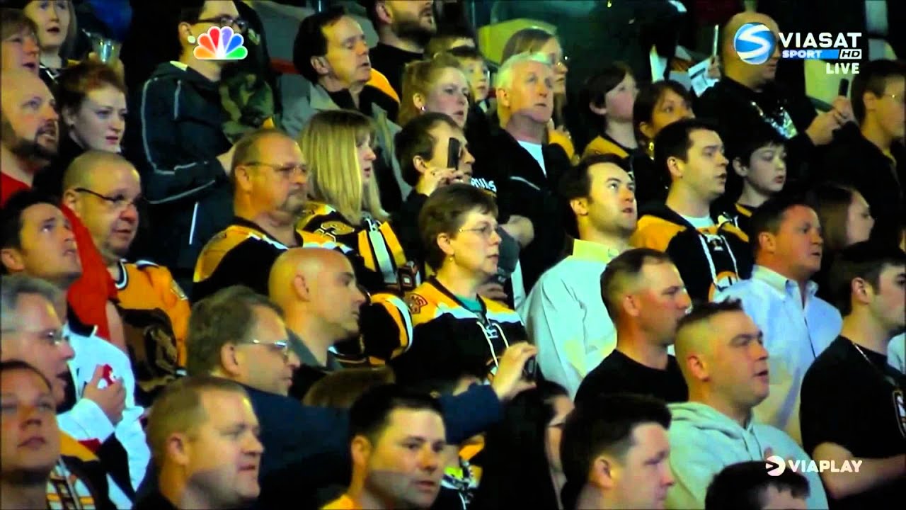 TD Garden tribute to Boston - FULL - Sabres @ Bruins - 4/18/2013 - National Anthem