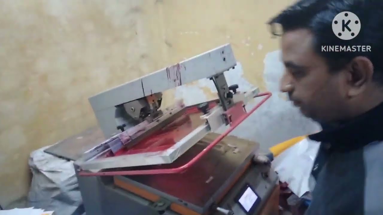 Nano 1015 Screen Printing non Woven  Bag Printing  Red/Black #T-shirt Printing #Paper Printing