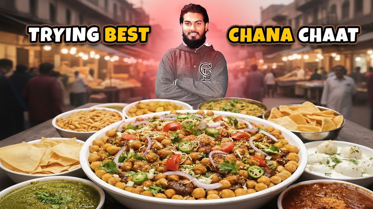Trying Best Chana Chaat in Karachi | Famous Street Food Chana Chaat | Pakistani Street Food