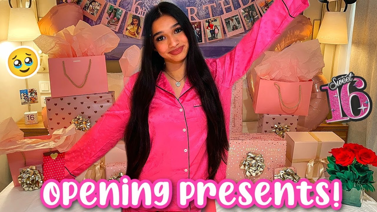 JASMINE'S 16TH BIRTHDAY OPENING PRESENTS!JASMINE AND BELLA