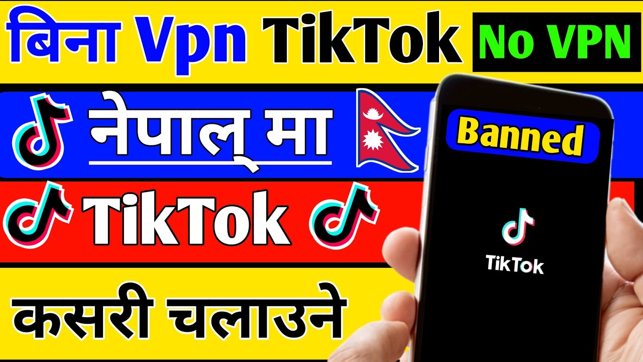 TikTok Banned in Nepal || No VPN TikTok Kasari Chalaune || Without Vpn Tiktok Kasari use garne Nepal