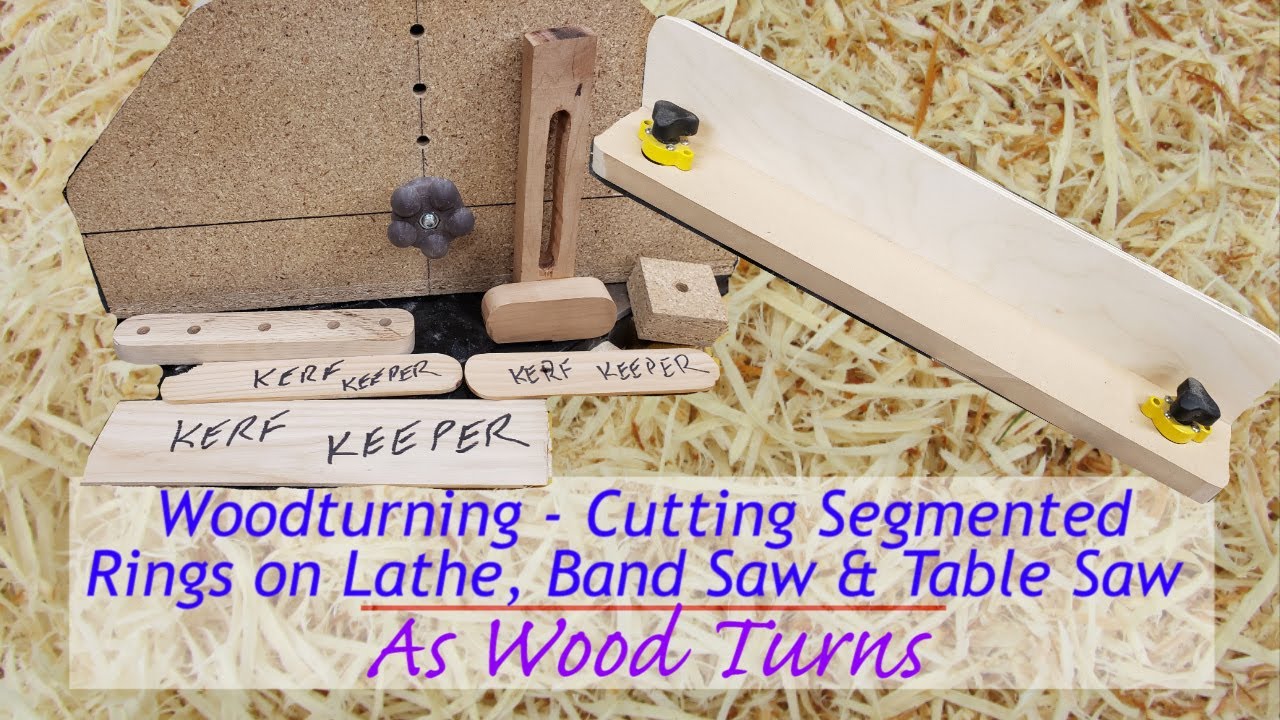 Woodturning - Cutting Segmented Rings on Lathe, Band Saw and Table Saw