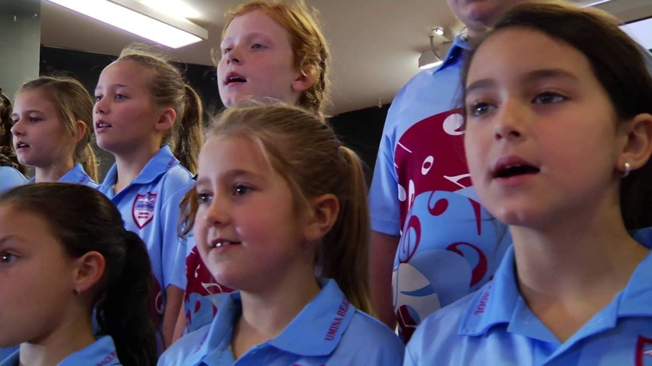 Umina Public School sing:   I am, you are, we are Australian