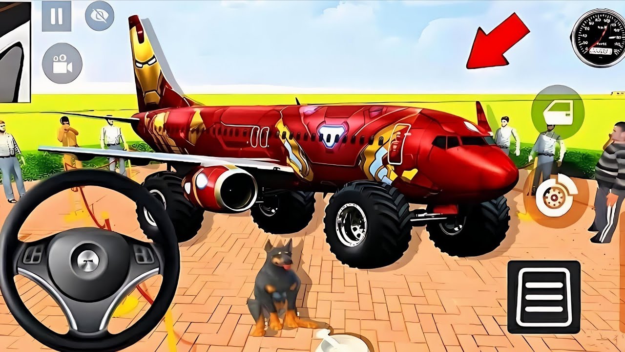 🤑Indian Thift Auto Simulator🤩Indian Showroom Purchase😯Modified Ironman Four Wheel Aroplane& Car🥳Game