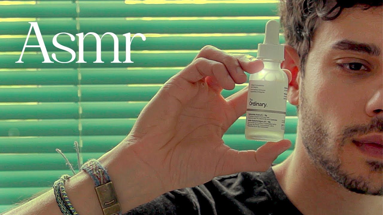 ASMR Relaxing Skincare Products Review ✨ French accent, tingly tapping and crisp whispering