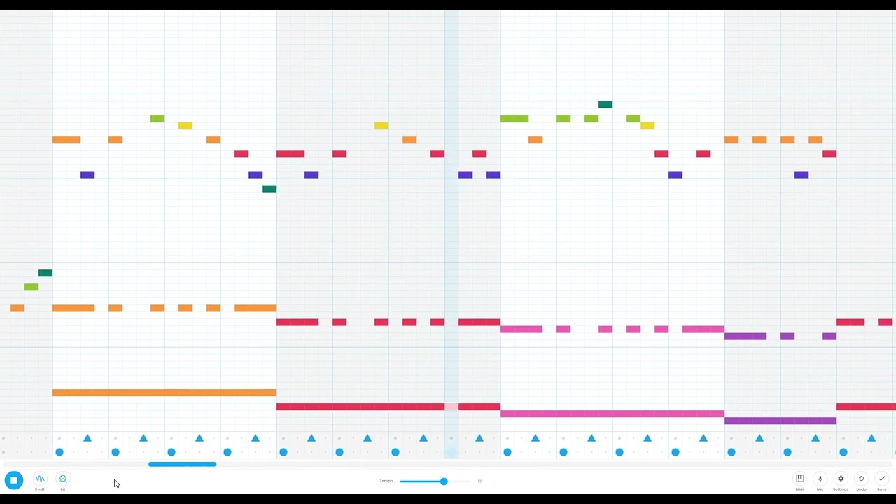 Megalovania III arranged with Chrome Music Lab (Undertale 10th anniversary celebration)